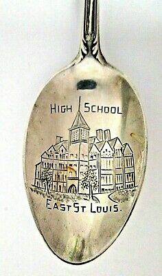 SS Illinois Souvenir Spoon East St. Louis High School