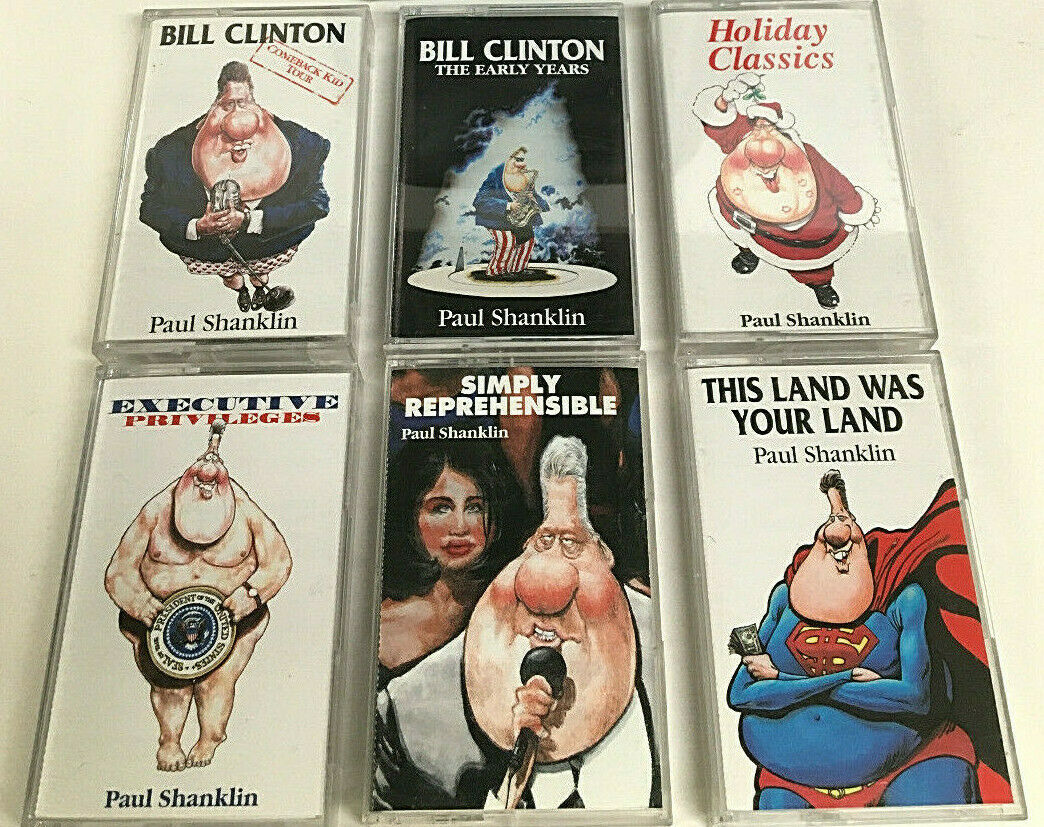 Vintage Paul Shanklin LOT of 6 Audio Cassette Tapes Politics Satire Limbaugh Era