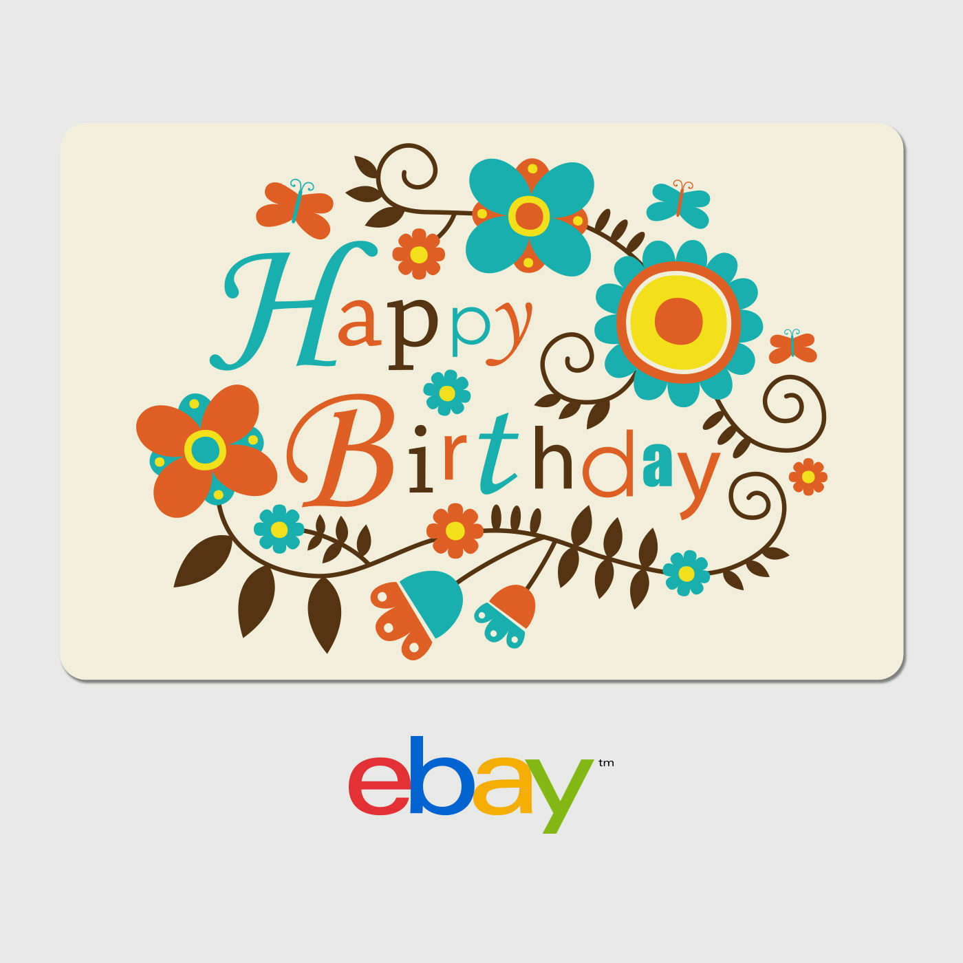 eBay Digital Gift Card - Vine Of Flowers -  Email delivery