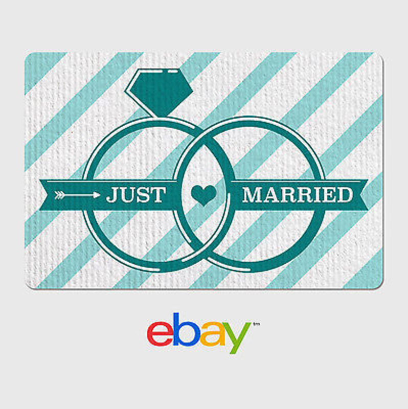 eBay Digital Gift Card Wedding Just Married - Email Delivery