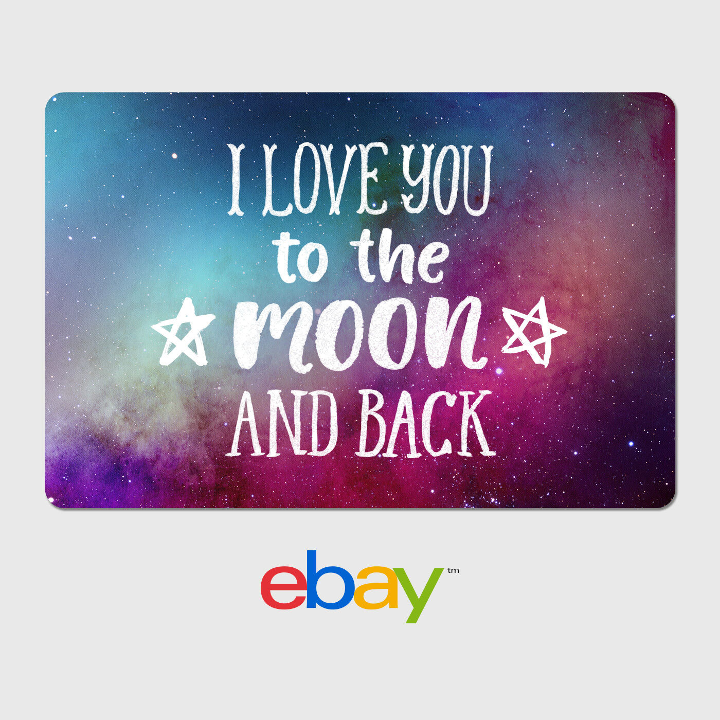 eBay Digital Gift Card - Love / Just Because Designs - Email Delivery