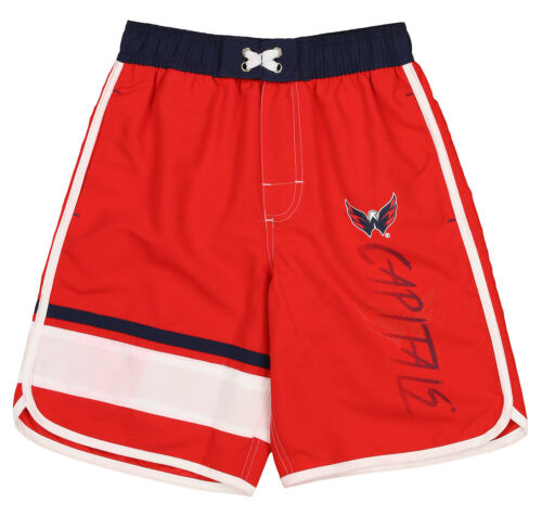 Outerstuff Washington Capitals NHL Boys Youth (8-20) Swim Shorts, Red