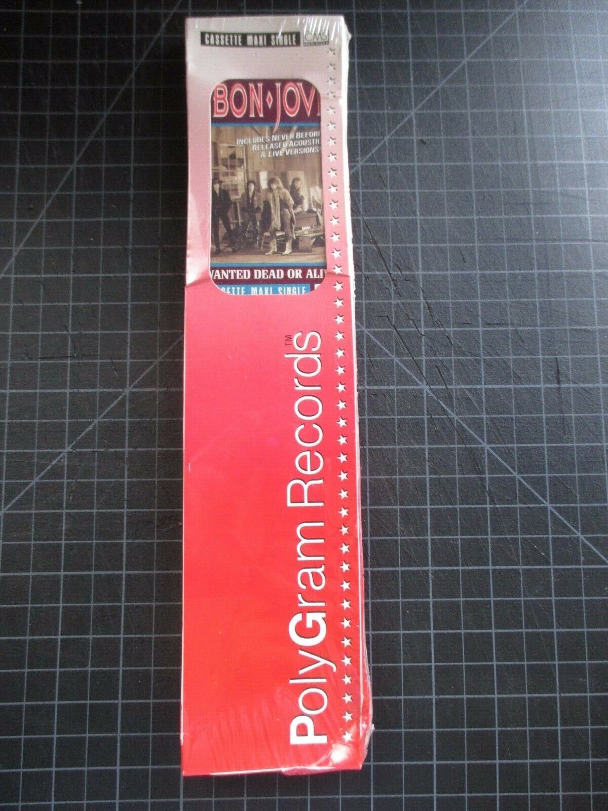 BON JOVI WANTED DEAD OR ALIVE LONG BOX MAXI-CASSETTE ULTRA RARE