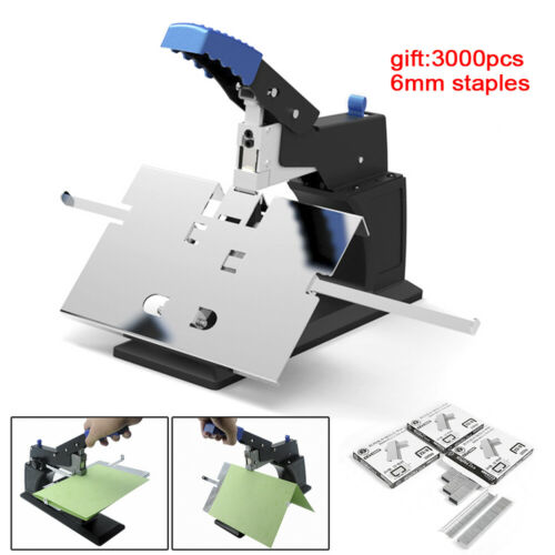 Office Desktop Stapler Riding Stitcher Flat/ Saddle Binding Machine 6.5mm Max