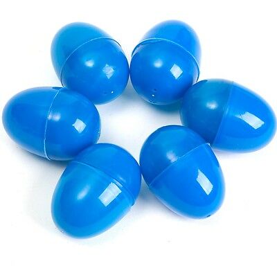 12 EMPTY BLUE PLASTIC EASTER VENDING EGGS 2.25 INCH, BEST PRICE, FASTEST SHIP!!