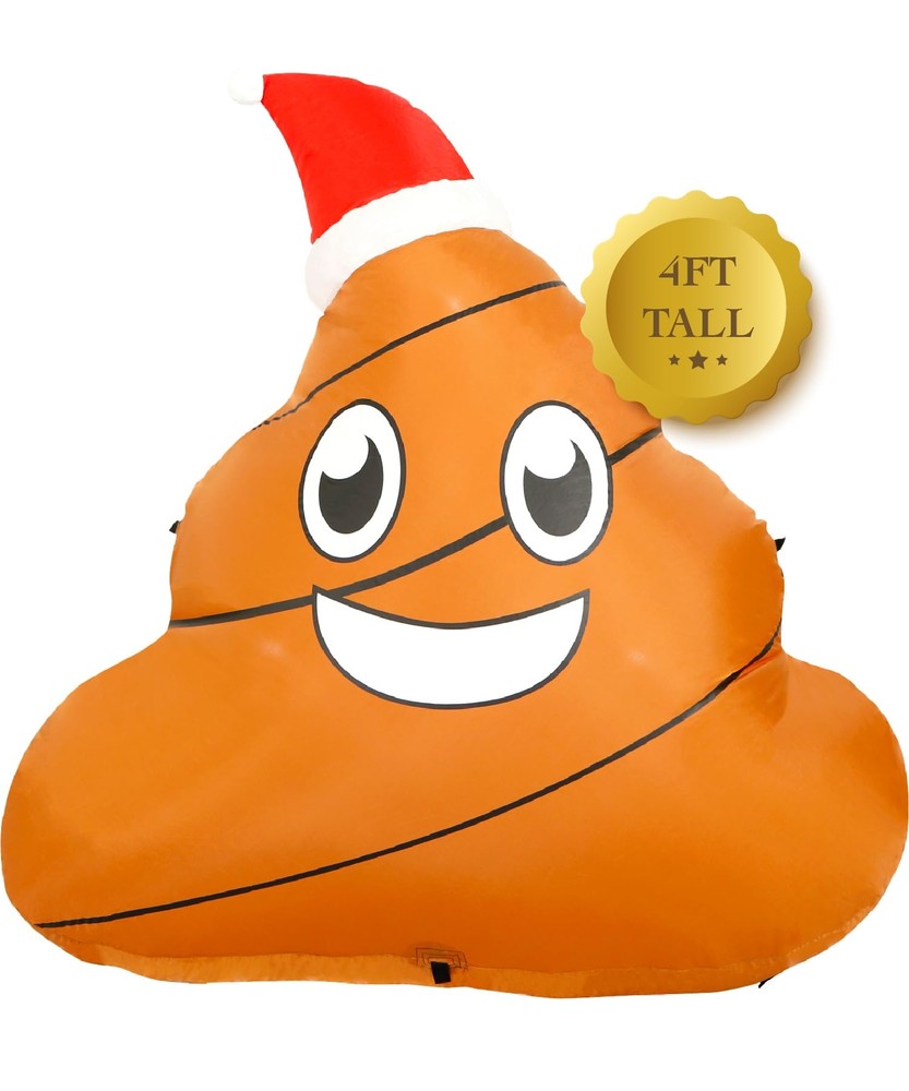 Christmas Inflatables 4ft Poop. Giant Christmas Inflatables. Large Christmas ...