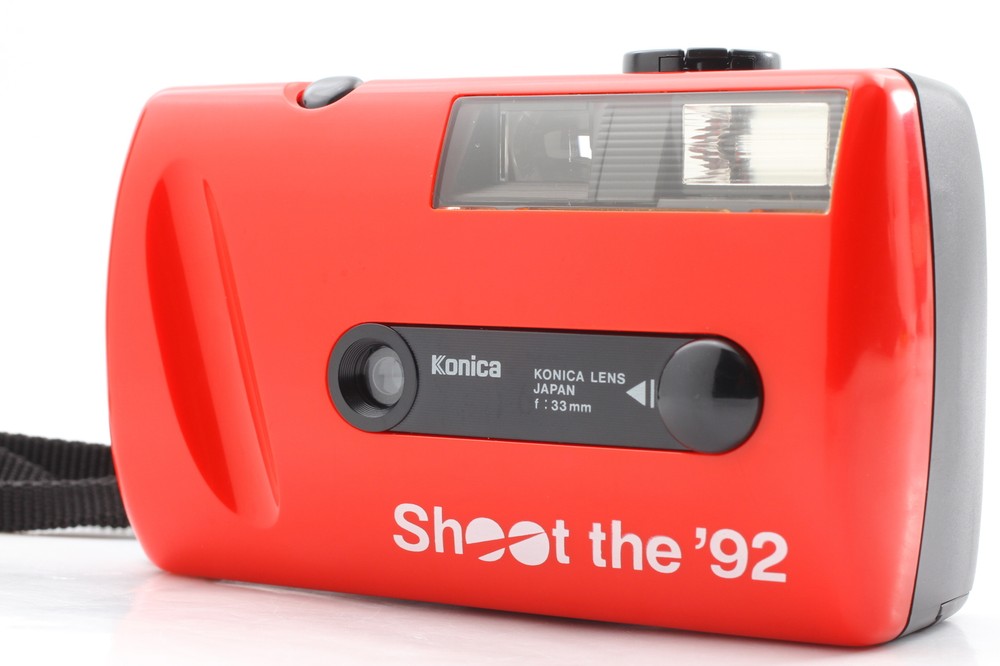 🎦VIDEO👀✨MINT✨ konica photo pie shoot the '92 body red From JAPAN