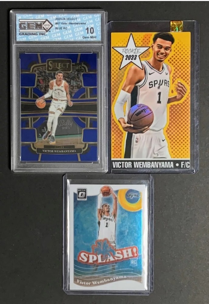 Victor Wembanyana 2023 Select #87 GEM 10 RC with Optic & Yuryo Tall Boy