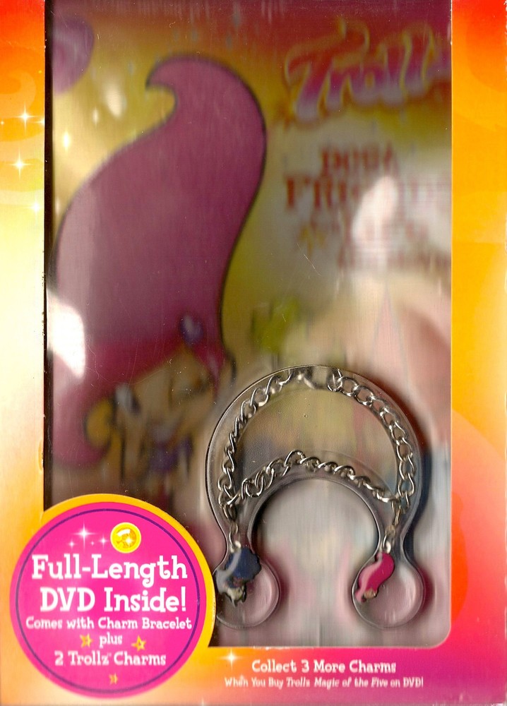 Trollz Best Friends for Life Movie DVD with Charm Bracelet and 2 Trollz Figures