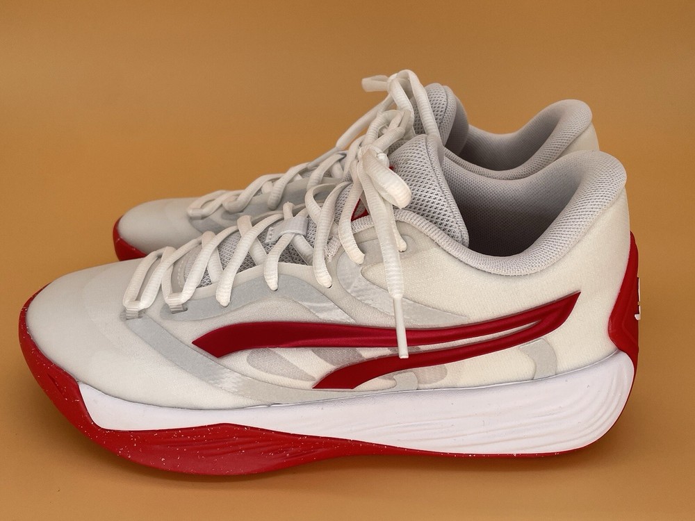 Size 8 Puma Stewie 2 Team Women Basketball Shoes 379082 03 Red / White