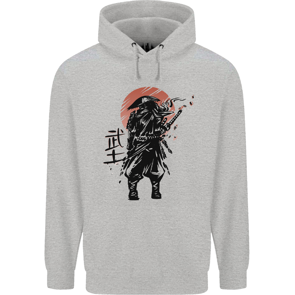 Samurai Sun  MMA Warrior Mens 80% Cotton Hoodie