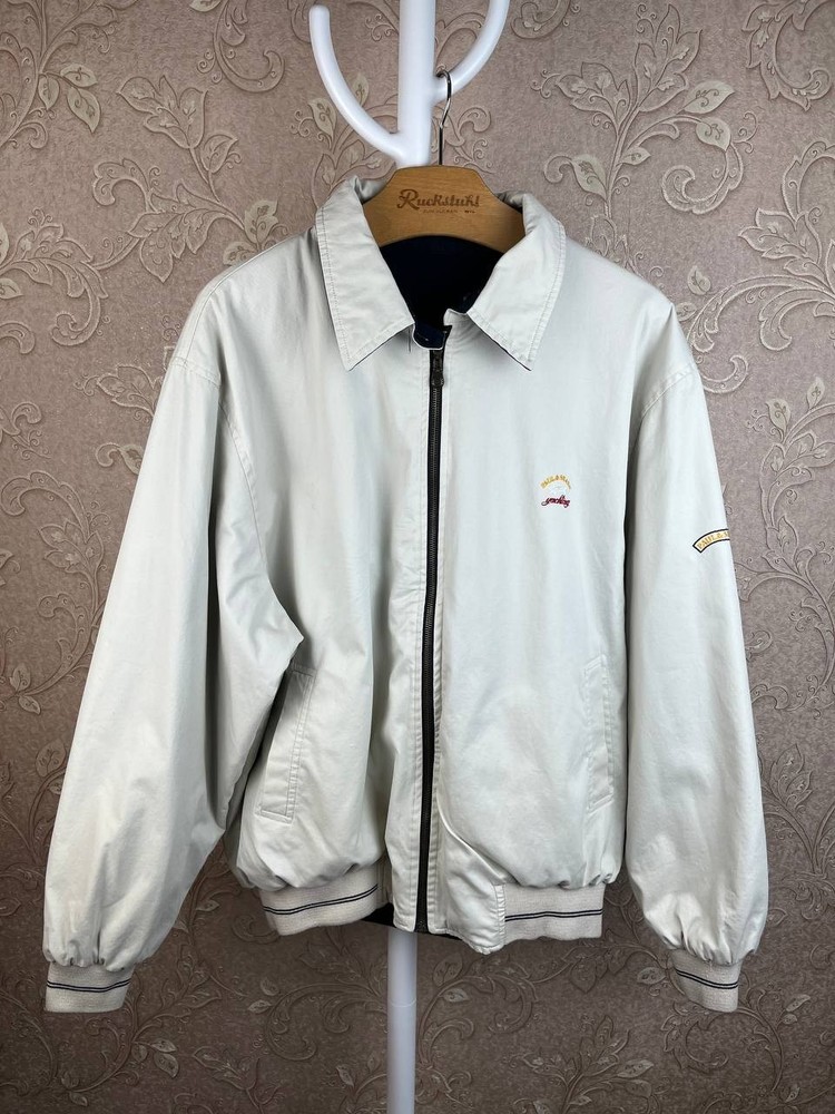 Vintage Paul & Shark Reversible Jacket Double Sided  Beige-Blue Size XL