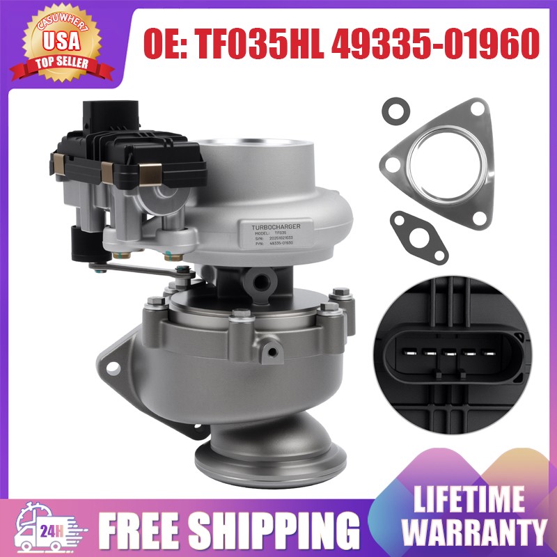 #TF035HL Turbo Turbocharger for Jaguar XF XE F-Pace 2.0 D 49335-01960 JDE36863