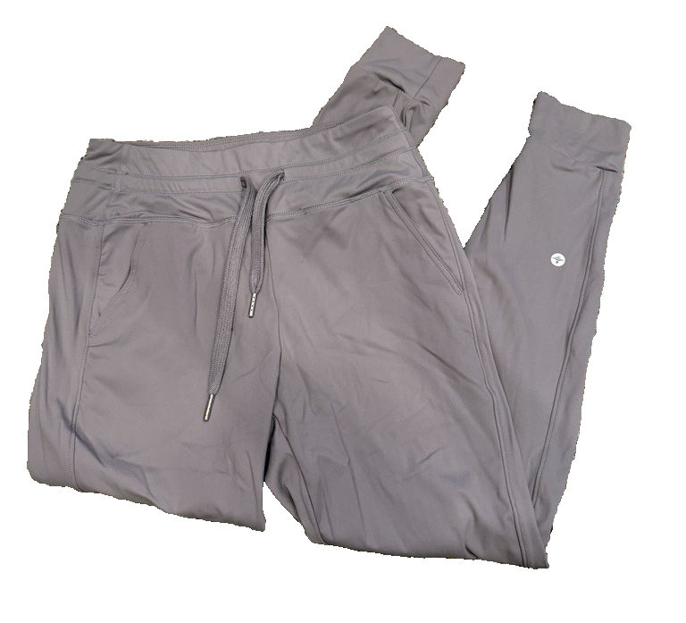 Halara Light Purple/Gray Drawstring High Rise Joggers, Pockets, Sz Petite Small