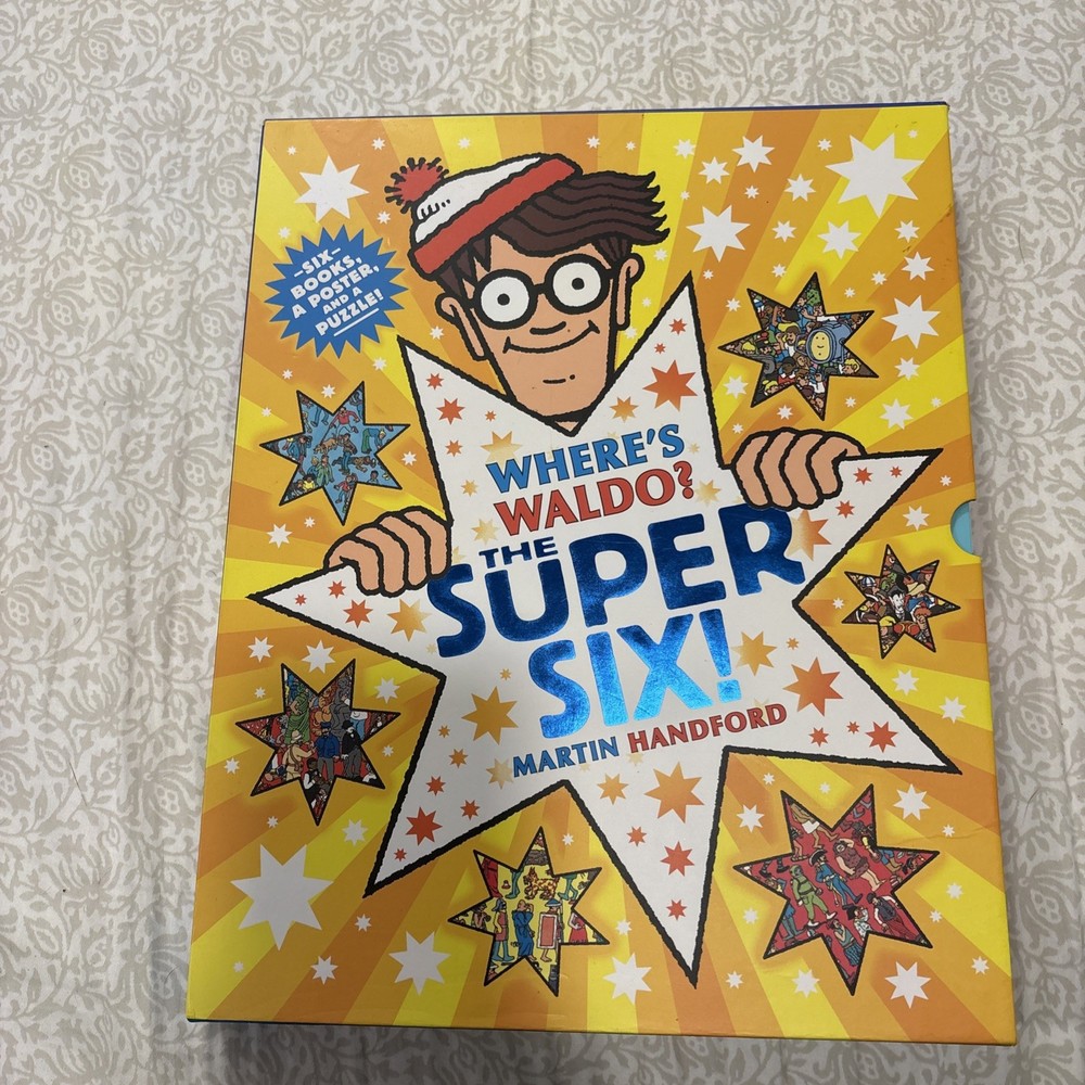 Where's Waldo? The Super Six! by Martin Handford 6 Books, A Poster and A Puzzle