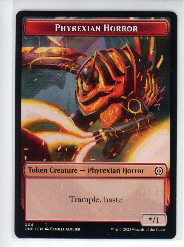 PHYREXIAN HORROR TOKEN (004) All Will Be One #4 ONE(NM+)(MTG)