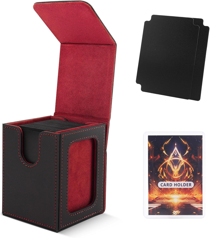 MTG Deck Box for Commander Display,Card Deck Case Fits 100 Double Sleeved Cards,