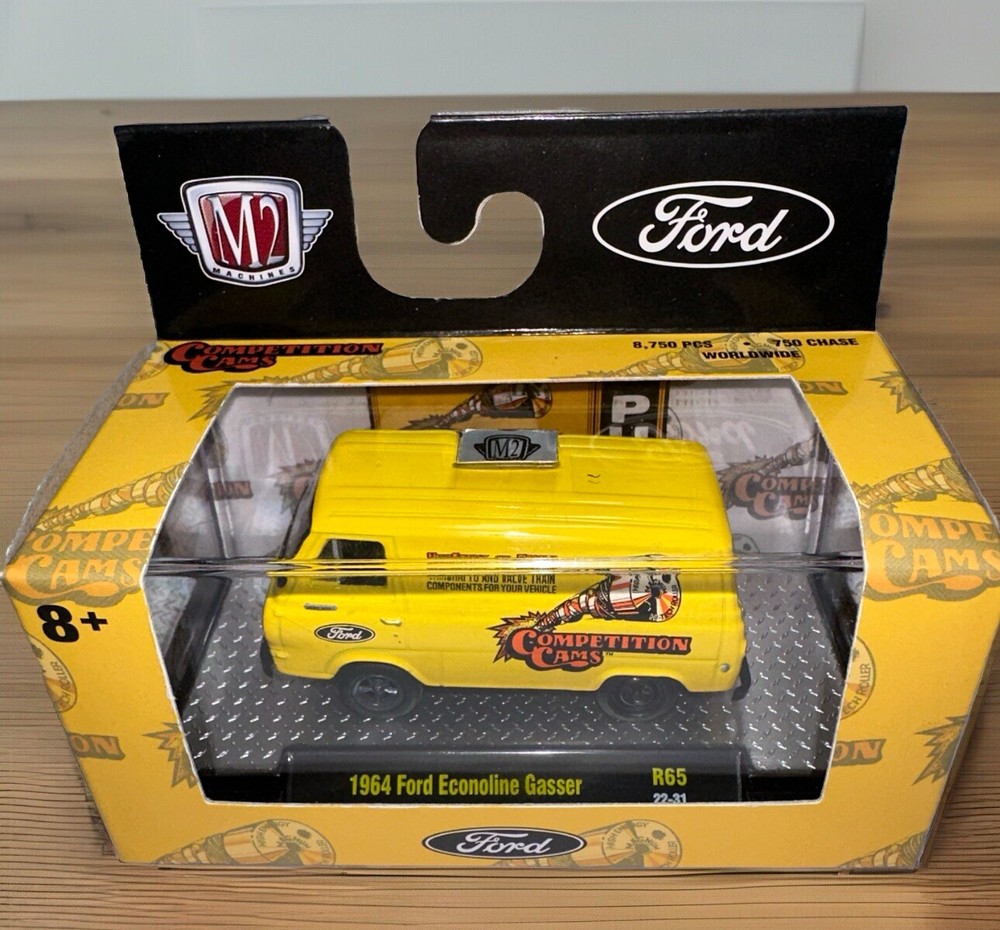 New 2023 M2 Machines Competition Cams 1964 Ford Econoline Gasser 1:64 Scale