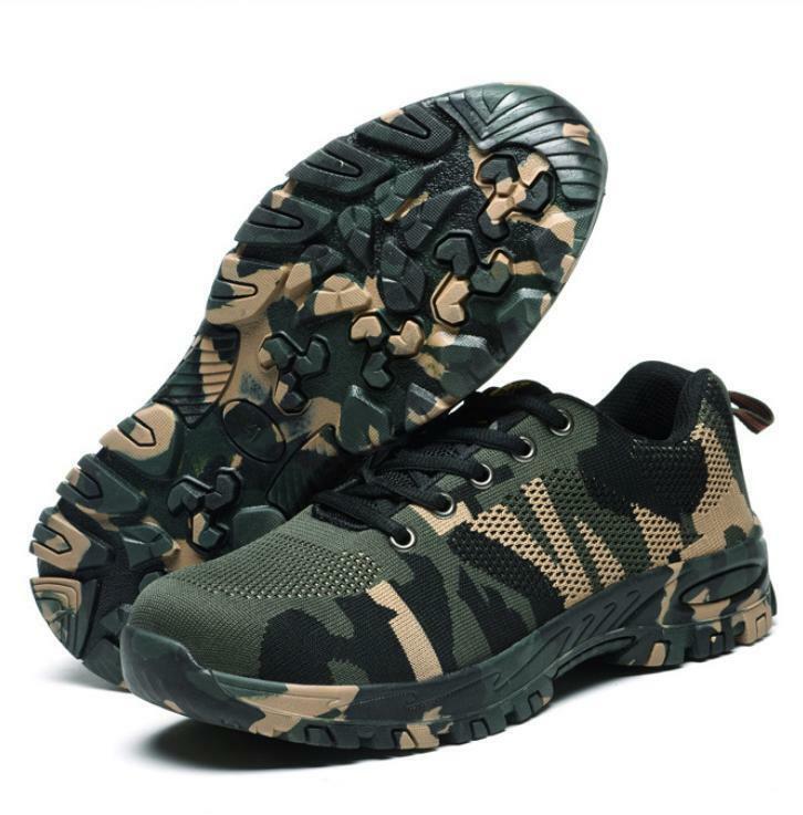 Mens Steel Toe Safty Shoes Prevent Puncture casual Sneakers Work Boots