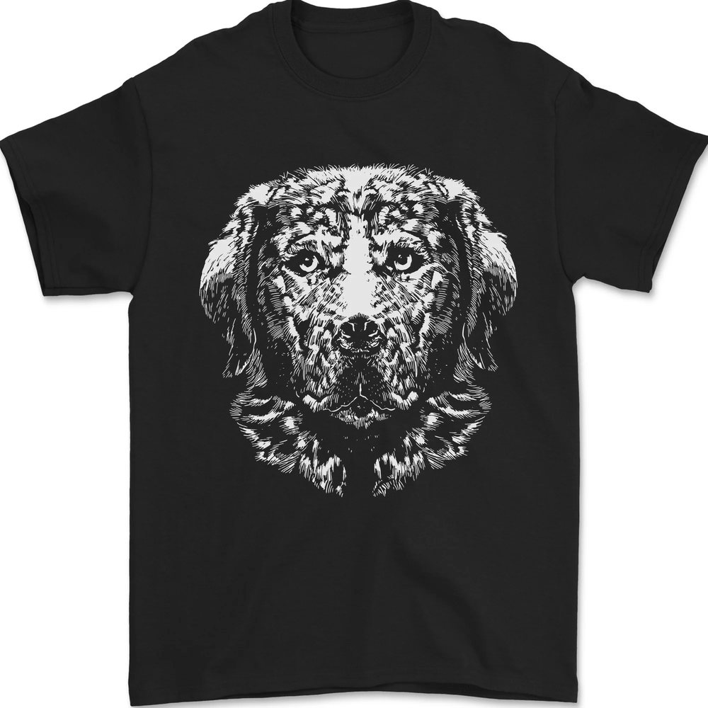 Golden Retriever Dog Mens T-Shirt 100% Cotton