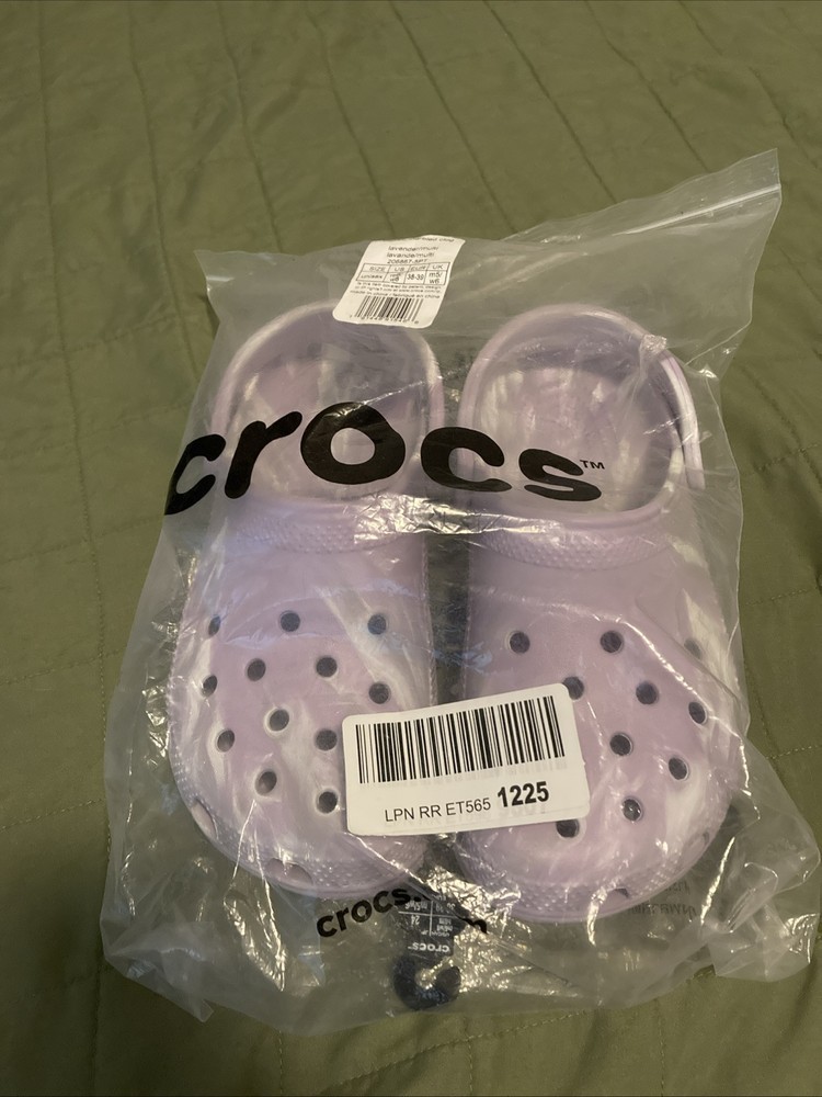 Unisex Crocs Classic Marbled Clog Lavender Multi M6 W8