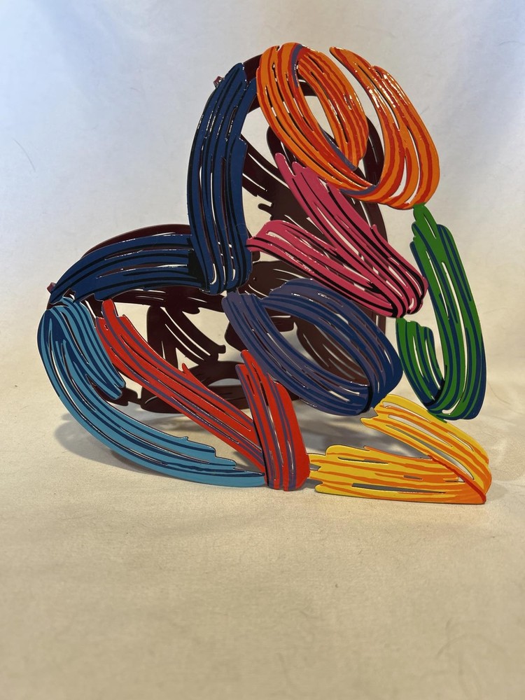 David Gerstein Strokes Of Love Metal Sculpture