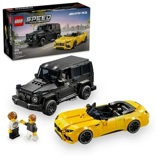 LEGO 76924 Speed Champions Mercedes-AMG G 63 & Mercedes-AMG SL 63 F1 Toy Car