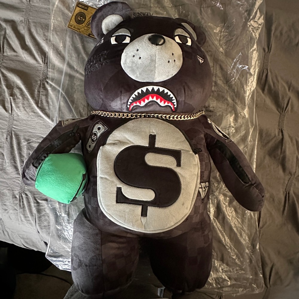 NWT Sprayground Limited 3AM Never Sleeps Teddy bear Backpack