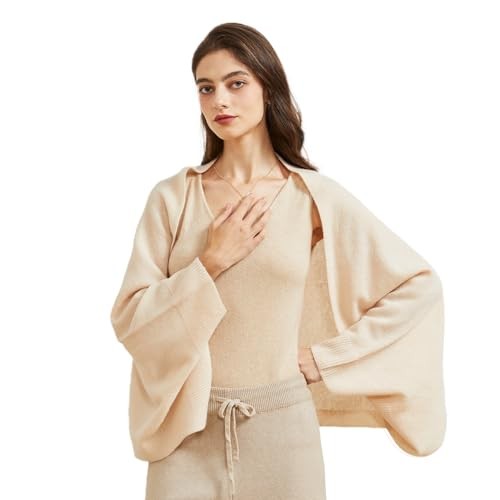 Luxurious Women's Lightweight Cashmere Nylon Shawl Scarf White