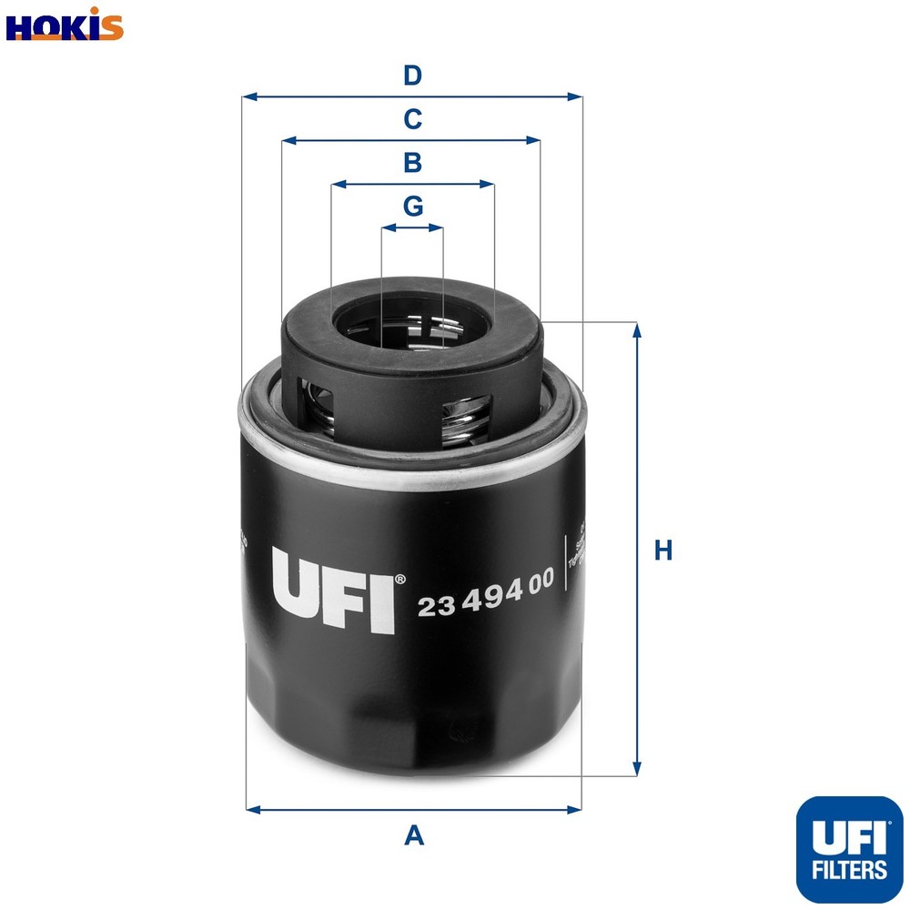 OIL FILTER 23.494.00 FOR SKODA SUPERB/II OCTAVIA/Combi LAURA FABIA  VW EOS