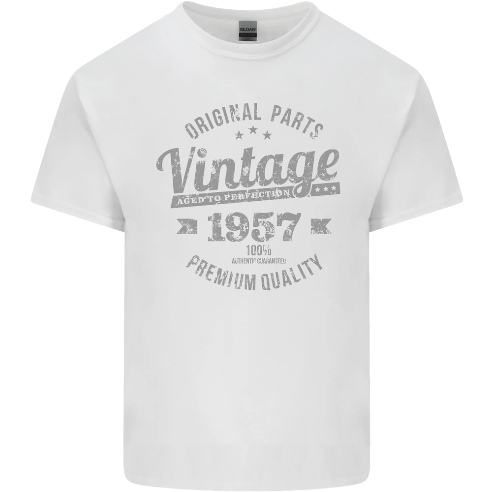 Vintage Year 67th Birthday 1957 Mens Cotton T-Shirt Tee Top