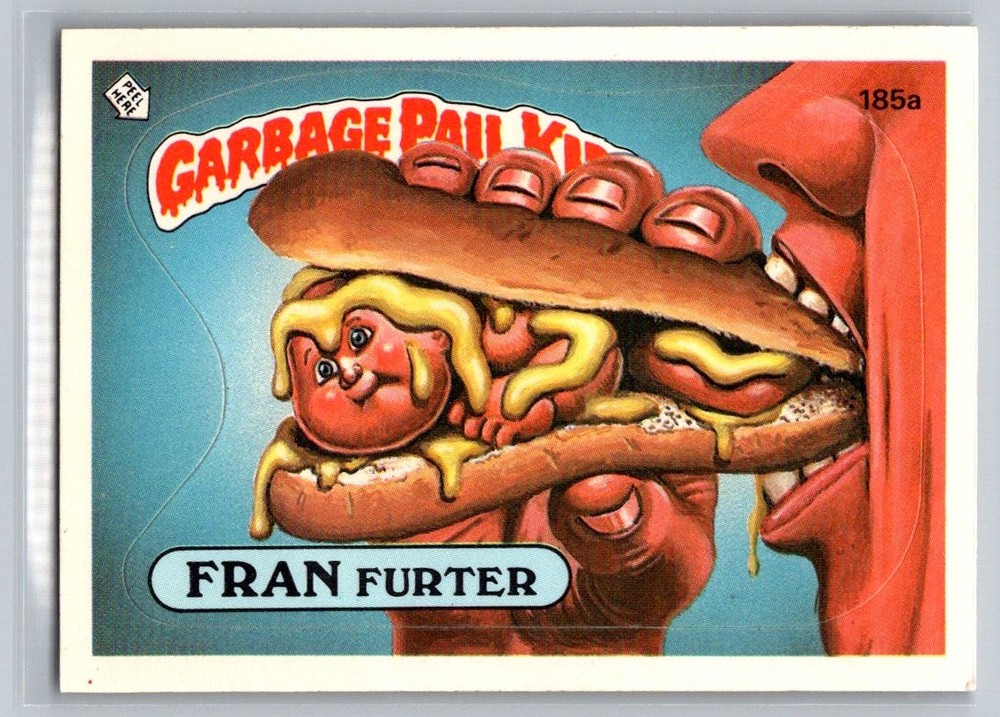 1986 Topps Garbage Pail Kids Series 5 #185a Fran Furter Card