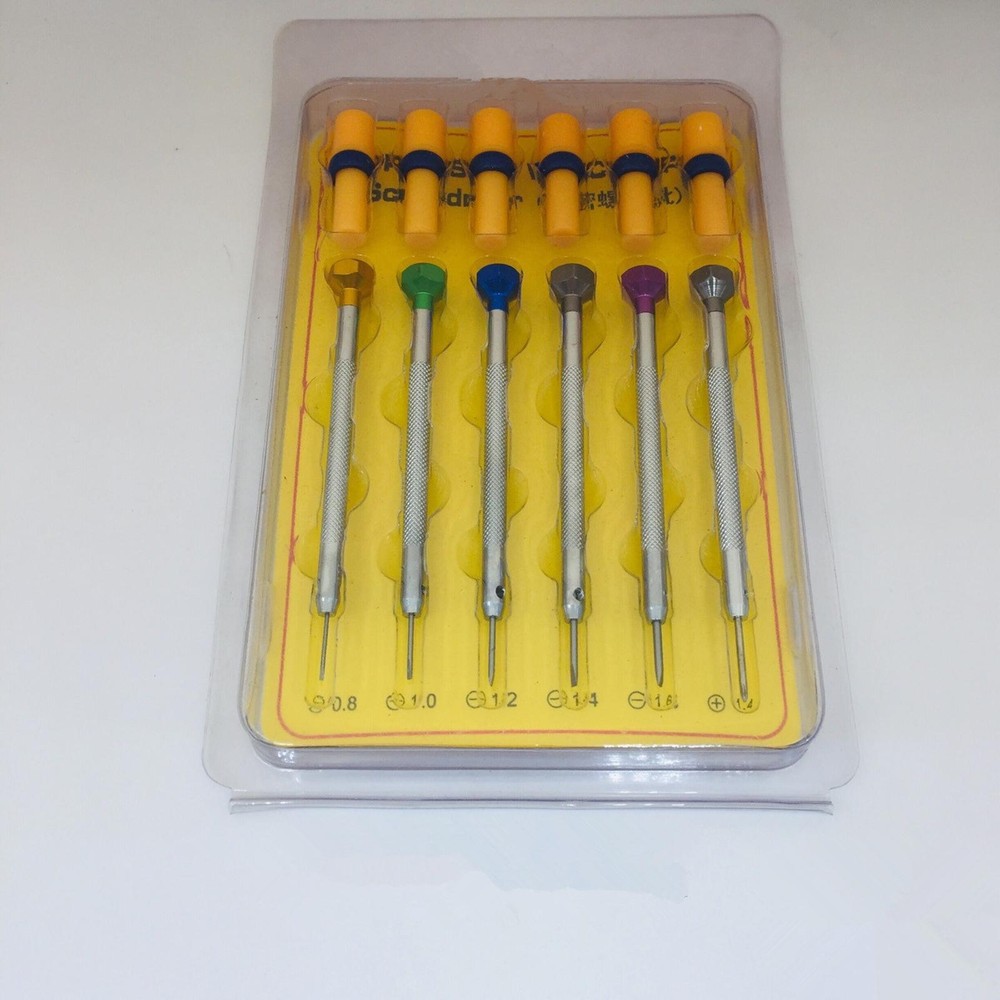 6Pcs Precision Steel Watch Repair Screwdriver Set for Jewelry Maintenance