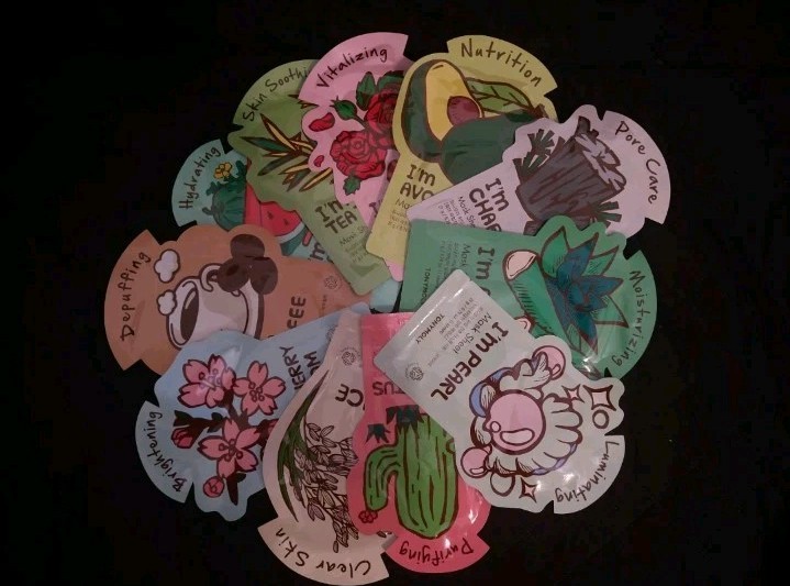 Bundle Of 10 Tony Moly  I'm Sheet Mask Different Flavors New And Unused