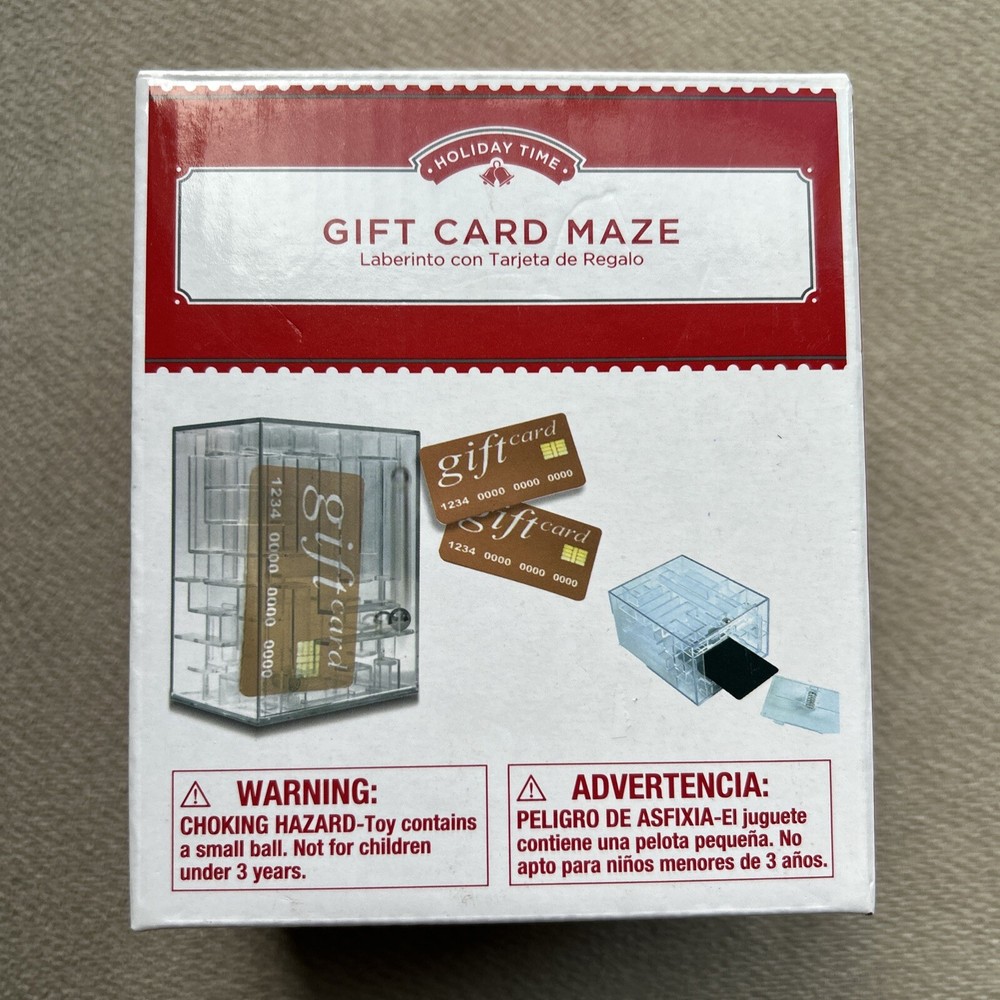 Gift Card Holder Marble Maze Puzzle Safe Brain Teaser Gag Gift Brand New-image