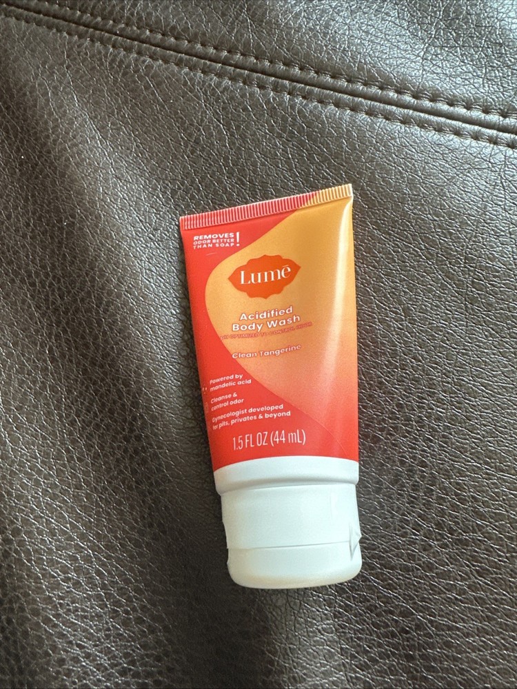 Lume Acidified Body Wash CLEAN TANGERINE 1.5 oz - TRAVEL size