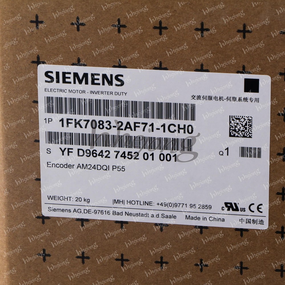 ONE NEW SIEMENS SERVO MOTOR 1FK7083-2AF71-1CH0 fedex or DHL