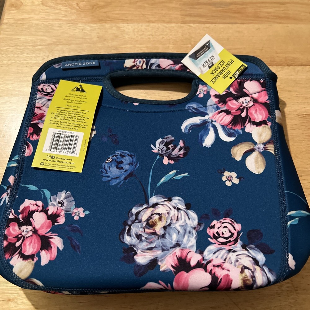 Arctic Zone Insulated Neoprene Lunch Bag With High Performance Ice Pack