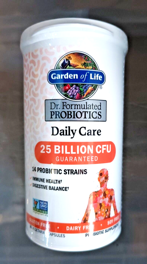Garden of Life Dr Formulated Probiotics 25 Billion CFU 30 Capsules NEW SEALED