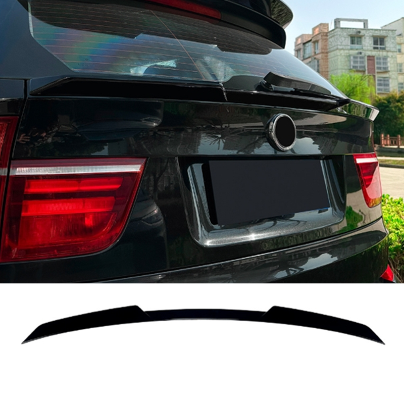 Glossy Black Rear Trunk Lip Spoiler for BMW X5 E70 2008-2013