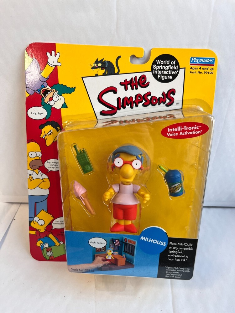 BNIB Playmates The Simpsons Series 3 Milhouse Van Houten Figure WOS