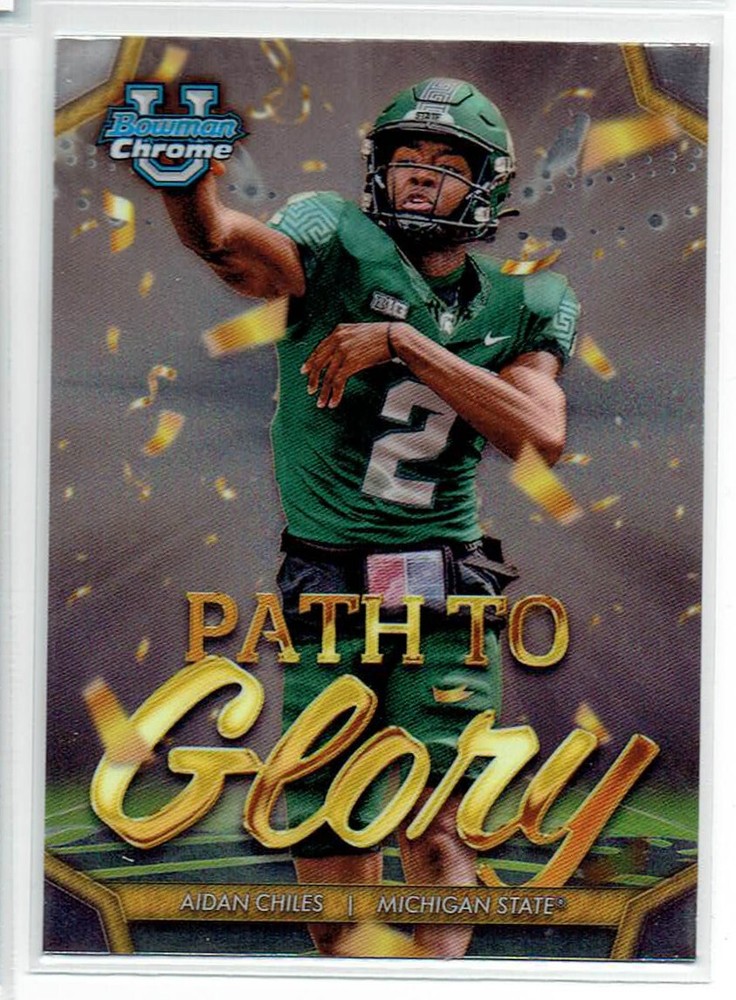 2024 Bowman University Chrome #PG-18 Aidan Chiles Path To Glory