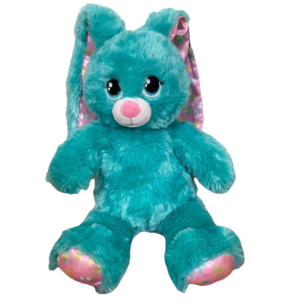 Bright Vintage Green & Pink Bunny from Build-A-Bear Workshop