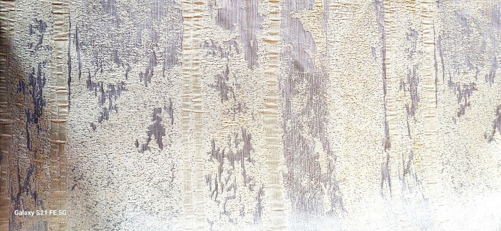 ITALIAN SHINE BEIGE 2 SIDE 2pc. EQUAL Remnants Each W 15 x 3yd.