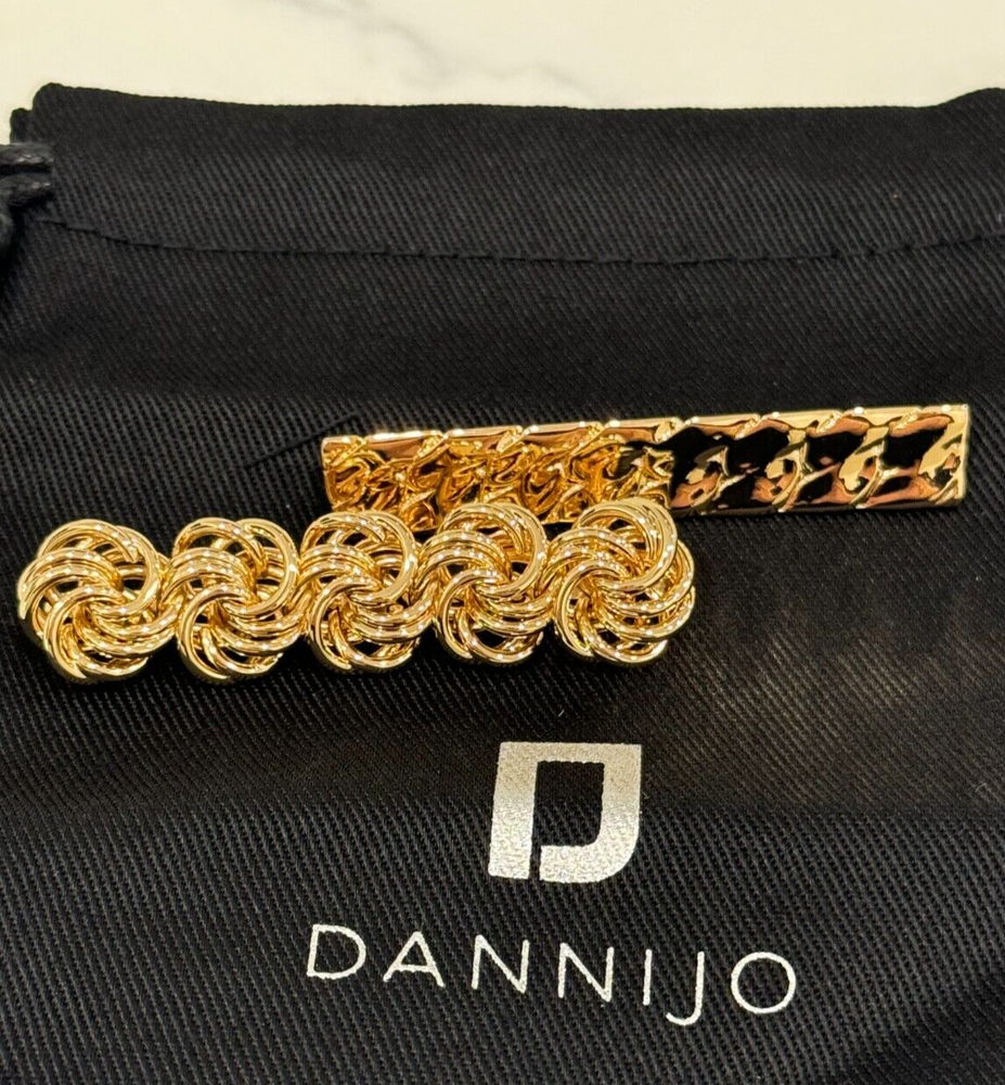 DANNIJO Women’s Gold Mira Bobby Hair Pin Set of 2 2-Inch Stylish Accessories