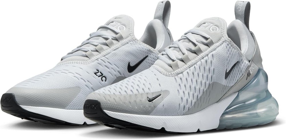 NIKE AH6789 018 W AIR MAX 270 PURE PLATINUM/BLACK SHOES SNEAKERS $170 NIB WOMEN