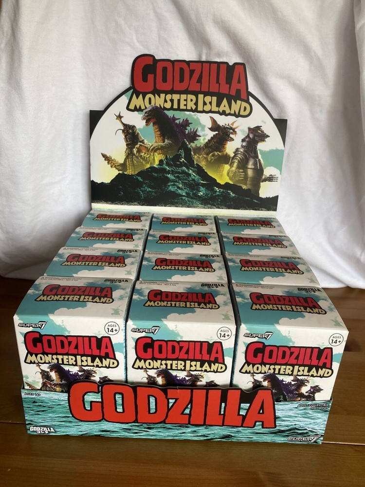Godzilla Monster Island Super 7 ReAction Kaiju 12-Pack Blind Box Case-image