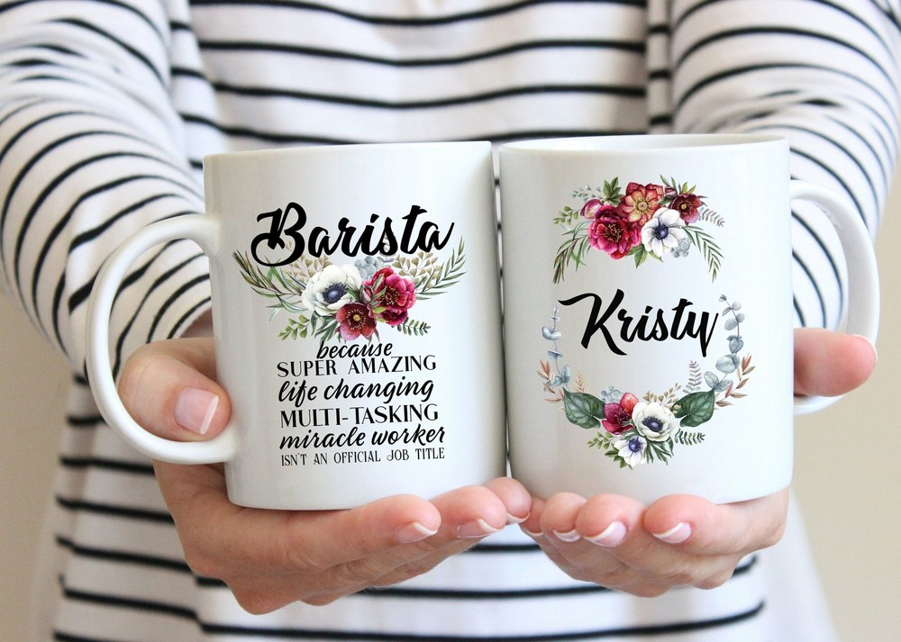 Personalized Barista Gift For Women L Retirement Thank You Appreciation Birthday