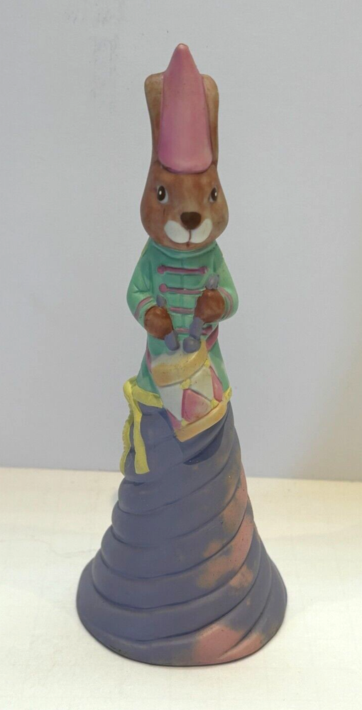 Ceramic Easter Rabbit Ceramic Dinner Bell Unbranded 6 1/4