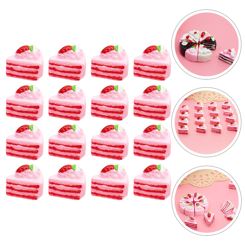 16 Pcs Diy Phone Case Decal Tiny Figurines Miniature Cake Resin Flatback Beads